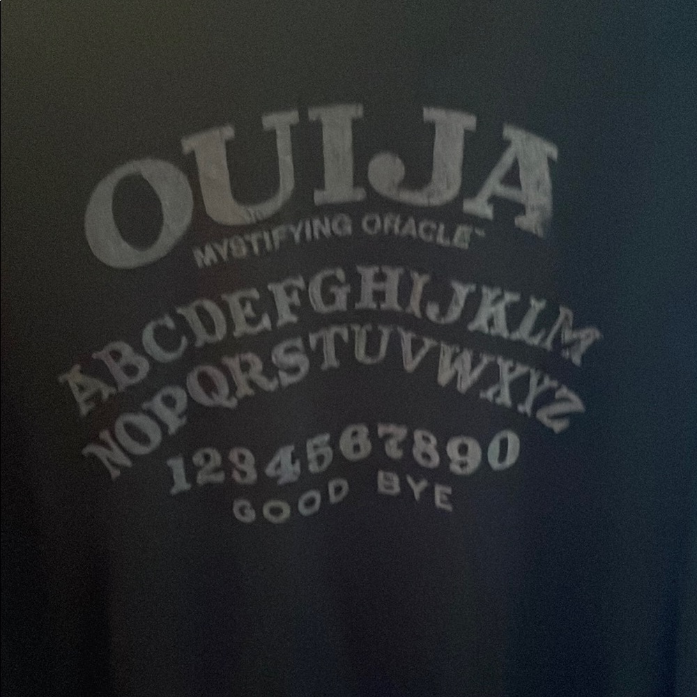 Ouija Mystifying Oracle Long Sleeve Tee - Black